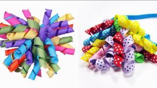 How to make a korker ribbon hairband - EP - simplekidscrafts