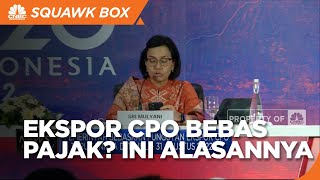 Sri Mulyani Bebaskan Pajak CPO, Ini Alasannya