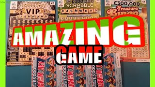 Wow...what a Smashing Scratchcard game..DOUGH MONEY..VIP & SCRABBLE Cashwords.BING