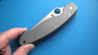 Spyderco Military титановая клипса (titanium clip)