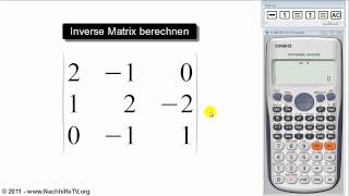 Inverse Matrix berechnen (mit Taschenrechner)