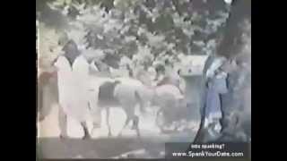 Whipping Scene - woman whipped by men