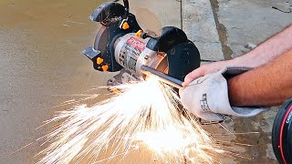 World Largest Fire Striker On A Grinder! (Slow Motion Must See)