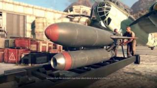 Sniper Elite 4 - San Celini Island: Karl Fairburne Nazi Missile Destroys Orchidia Briefing Cutscene