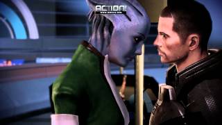 Mass Effect 2-Shepard & Liara Kiss Scene(Illium)