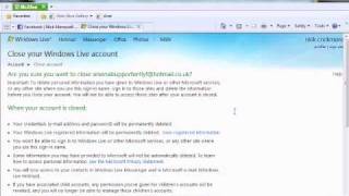 How to delete your msn/hotmail account :)