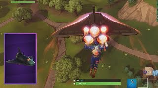 Fortnite Buying & Using NEW Rocket Glider | DEEP SPACE LANDER (WORKING ROCKET ENGINE)