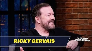 Ricky Gervais Carries Earplugs with Him Because Everything Annoys Him
