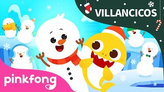 Villancico de Tiburón Bebé y Muñeco de Nieve | Canciones de Navidad | Pinkfong@Baby Shark en Español