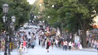 Дерибасовская, Одесса. Deribasovskaya Street. Odessa city.