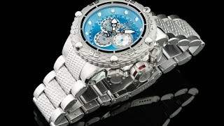 Invicta 21674 52mm Subaqua Noma VI Caribbean Blue Dial Swiss Master Calendar Chronograph Bracelet Wa