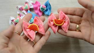 Мини-бантики из репсовой ленты 2.5см/Mini Bows/DIY