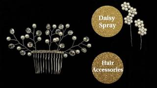{THERESA} Beaded Floral Spray Part1of2: DIY Bridal Beaded Hair Comb