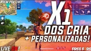 ? X1 DOS CRIAS ? FREE FIRE AO VIVO ? #RUMO_A_2k MASCOTE_FF