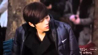 Adorable myungsoo XD so cute