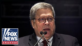 Barr, Wray speak at a DOJ workshop event