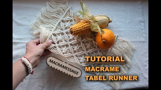 Macrame table runner