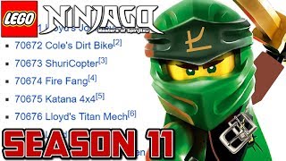 UPDATED NINJAGO SEASON 11 SET LIST! ?