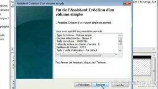 créer  supprimer et gérer partitions sur windows Seven et Vista