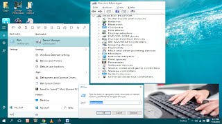 Shortcut Key to Open Run and Device Manager in Windows 10 PC
