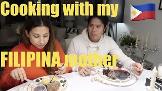 Cooking with FILIPINA mother I Cooking with Mama Norms I Vlog on with RJ & Tin I Vlog 45