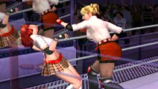 Rumble Roses Belly punch ryona