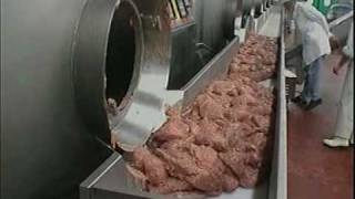 GPC Tumblers - Unloading Hams via Conveyor & Meat Screw