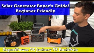 Micro Solar Generator Buyer's Guide! Jackery vs Rockpals vs Expertpower