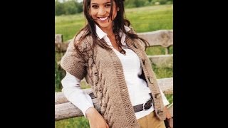 Женские Жилеты и Безрукавки, Вязаные Спицами 2019 /Women's Vests & Sleeveless Knit /Damen Westen