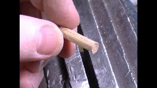 Comment faire un tourillon (cheville en bois) à la râpe