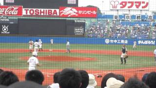2011/7/31　９回裏、セーフじゃねぇか？っとスタンドざわつく