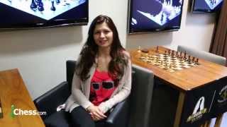 FM Alisa Melekhina Chess.com interview at the 2014 Women's Championship