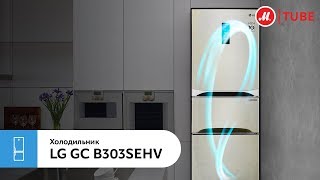 Обзор холодильника с нижней морозильной камерой LG GC-B303SEHV