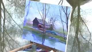 Пленэр в Переславле-Залесском. Художник Игорь Сахаров
