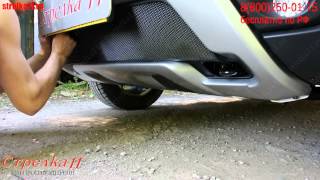 Защита радиатора RENAULT DUSTER I (рестайлинг) с 2015г.в. (Черный) - strelka11.ru