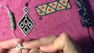 How to make a beaded rope with triangles shapes#1