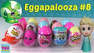 Eggapalooza Surprise Eggs Opening | Shopkins Kinder Joy Play Doh MLP Zelfs | PSToyReviews