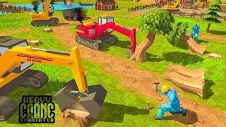Heavy Excavator Crane 2018 Game App For Kids Learning Construction Vehicles