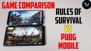PUBG MOBILE vs Rules of Survival Game Comparison/Best looking games/ High settings/Gameplay 2018