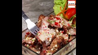 សាច់ជ្រូកបីជាន់អាំងខ្ទិះដូង | La Reine Media
