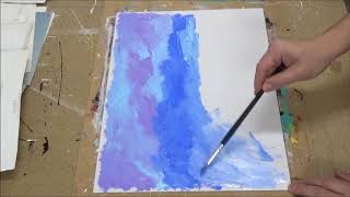 Pintura abstracta / acrílicos / fácil / veleros A-1