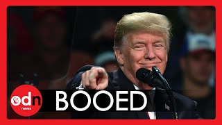 Trump Booed for Telling Rally to Get Vaccinated