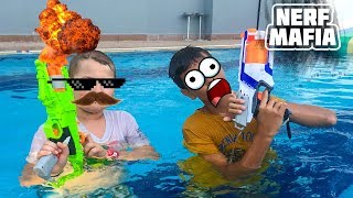 Нёрф Челлендж Бассейн || Nerf Challenge Pool
