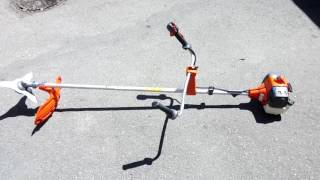 Brushcutter Husqvarna 535 RX first start
