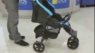 Прогулочная коляска MOVING LIGHT, Turquoise black, цвет бирюзовый с черным  Обзор