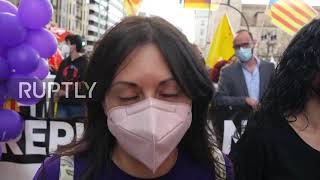 Spain: Thousands of left-wing protesters march on Day of Valencian Community