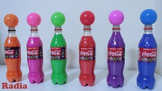 Learn color with colourful water and ball pit
