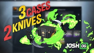 3 Boxes 2 Knives