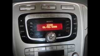 Ford Mondeo 4 Разблокировка магнитолы SONY (как корректно ввести  код)