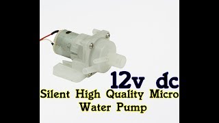 12v Dc High Speed Mini Water Silent Pump |
